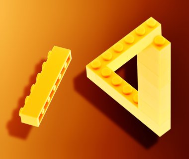 Some lego with an impossible effect clipart