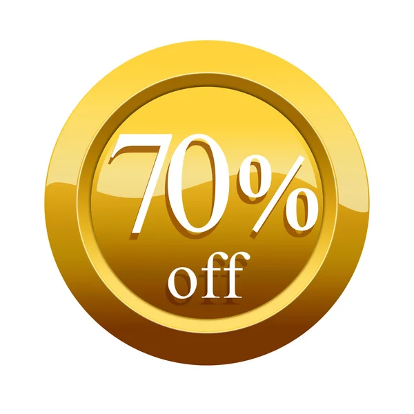 70 percent discount icon — Stock Photo, Image