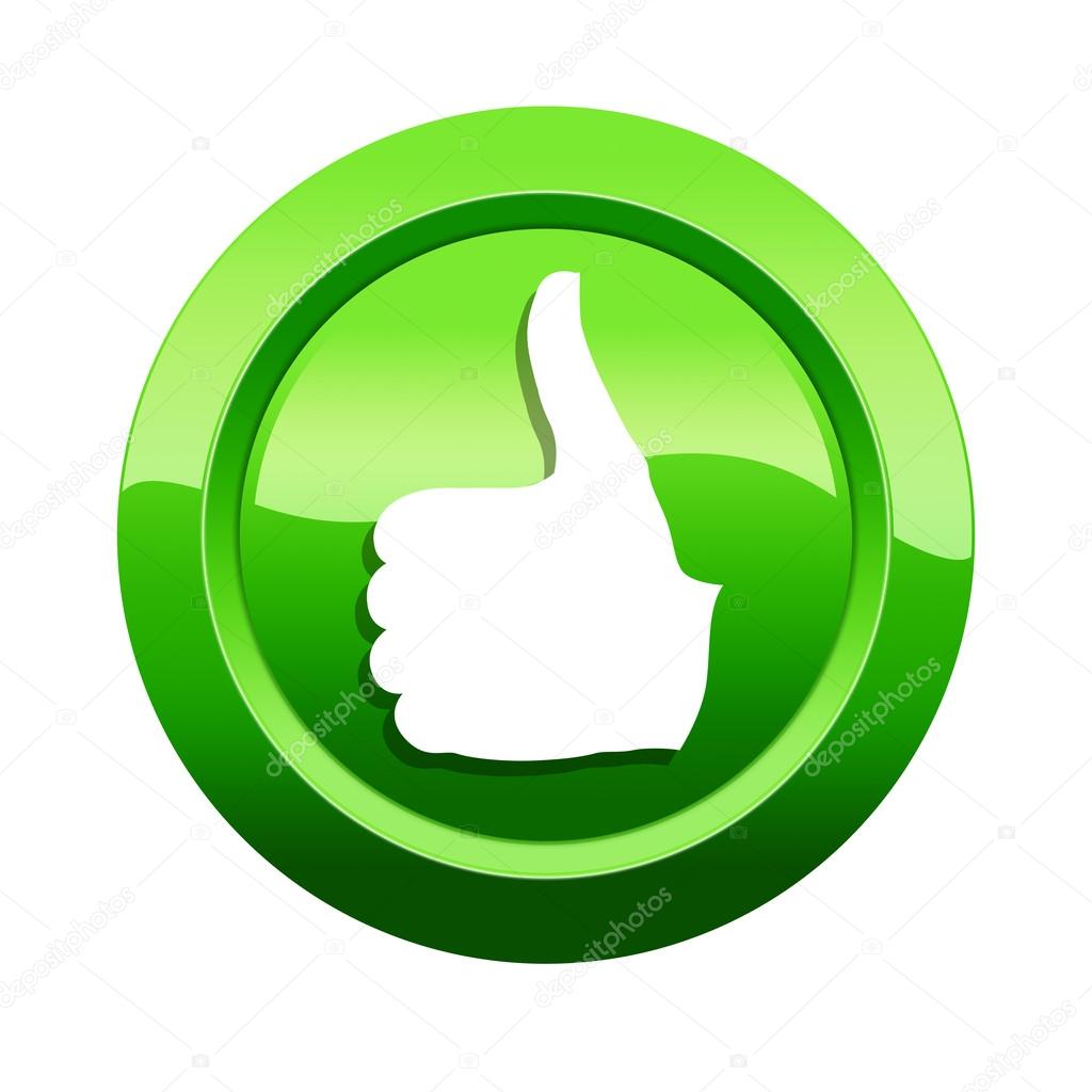 Green Thumb up  button