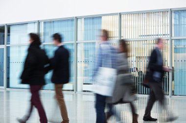 iş adamları Hareket Bulanıklığı