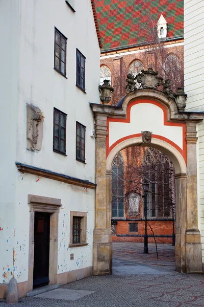 Wroclaw, Polonya eski evlerin cepheler