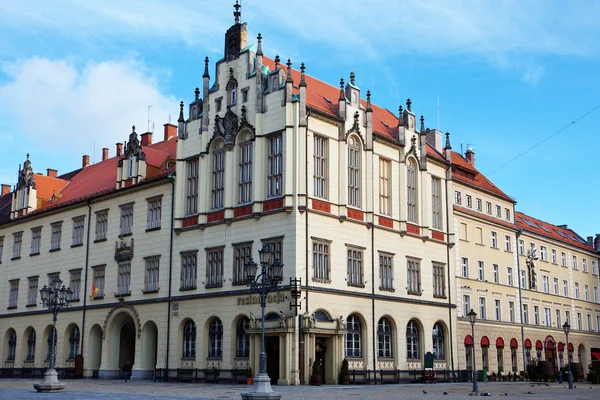 Market Square and the Town Hall in Wroclaw, Poland — Stock Photo, Image