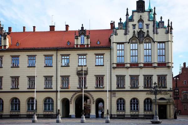Marktplatz und Rathaus in Breslau, Polen — Stockfoto