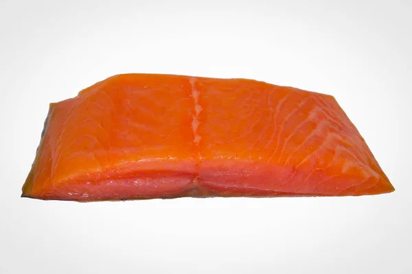 Piece Salmon Isolated White Background — Stock Photo, Image