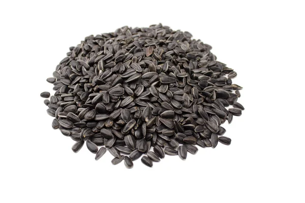 Sunflower Seeds White Background — Stock Photo, Image