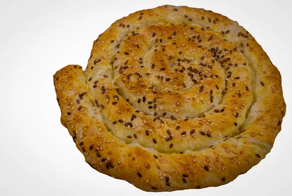 Βουλγαρική Εθνική Πίτα Μπανίτσα Θρυμματισμένο Τυρί — Φωτογραφία Αρχείου