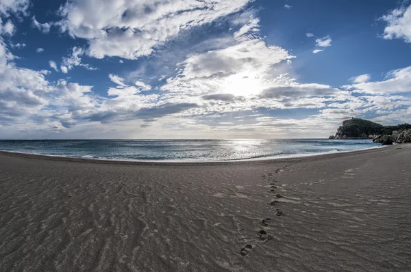 Plaj ile büyülü ışık — Stok fotoğraf