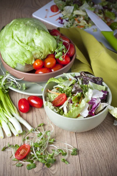 Light vegetable salad — Stock Photo, Image