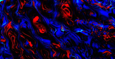 Canlı renkler ve yumuşak şekillerde soyut desen.