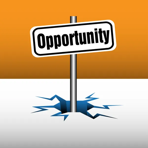 Plaque d'opportunité — Image vectorielle