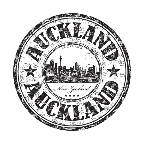 Auckland nieczysty pieczątka — Wektor stockowy