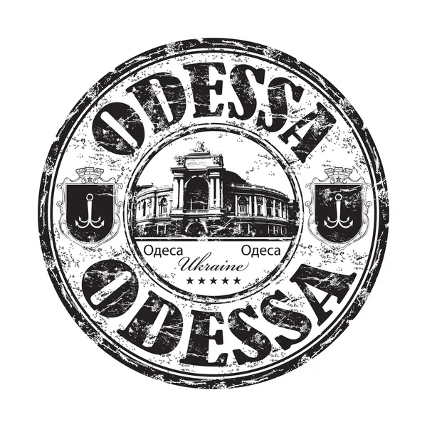 Odessa grunge Rubberstempel — Stockvector