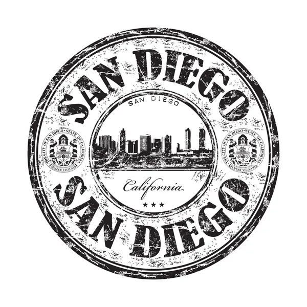 Sello de goma San Diego — Archivo Imágenes Vectoriales