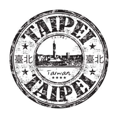 Taipei grunge lastik damgası
