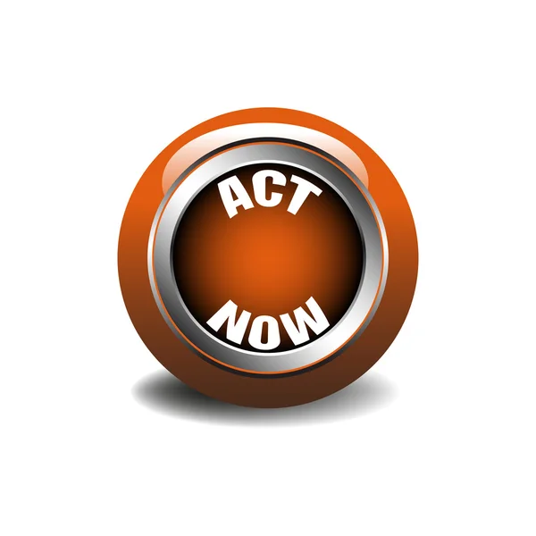 Act now button — Stock Vector