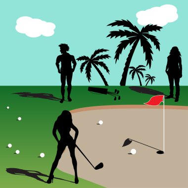 Golf oynama