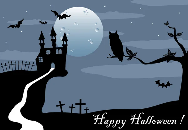 Hátborzongató Halloween — Stock Vector