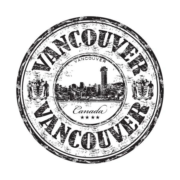 Vancouver grunge rubber stamp — Stock Vector