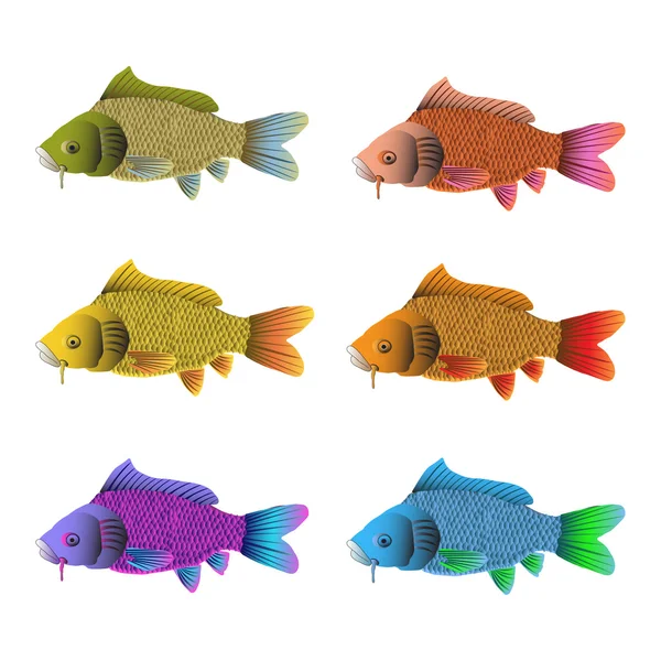 Fish set — Stock Vector