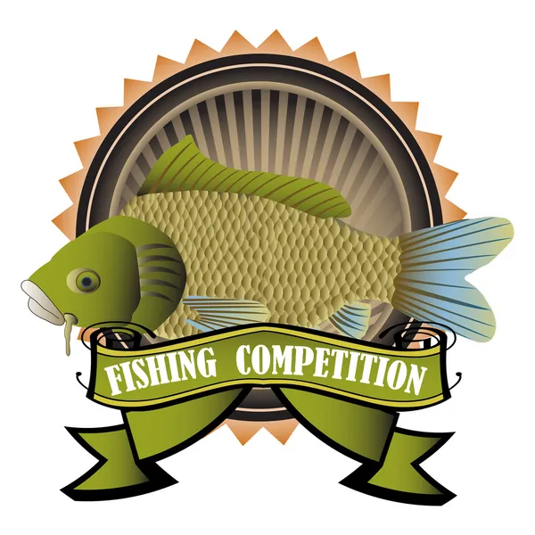 Fishing competition — Stock Vector