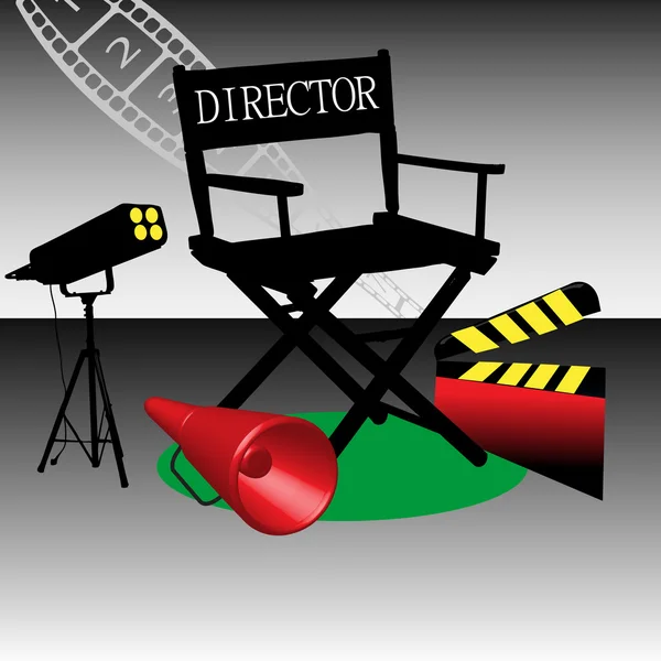 Movie director seat — Stock Vector