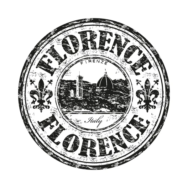 Florence grunge rubber stamp — Stock Vector