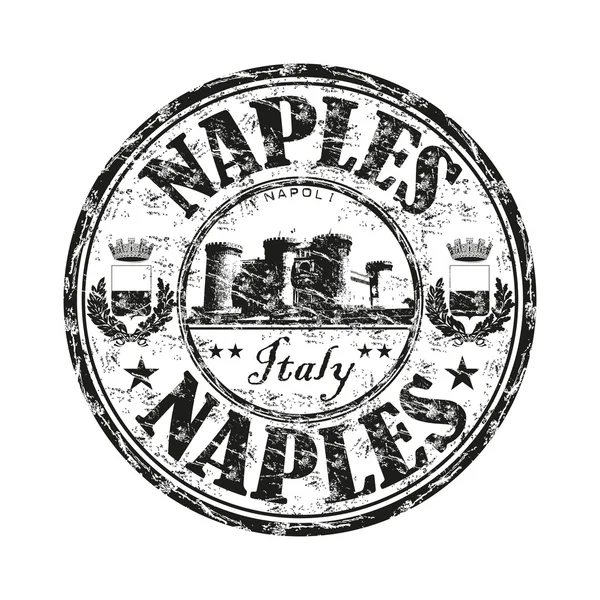 Naples grunge rubber stamp — Stock Vector