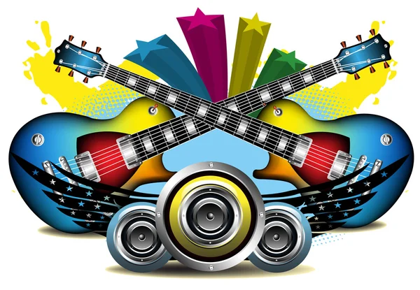 Musica a colori — Vettoriale Stock