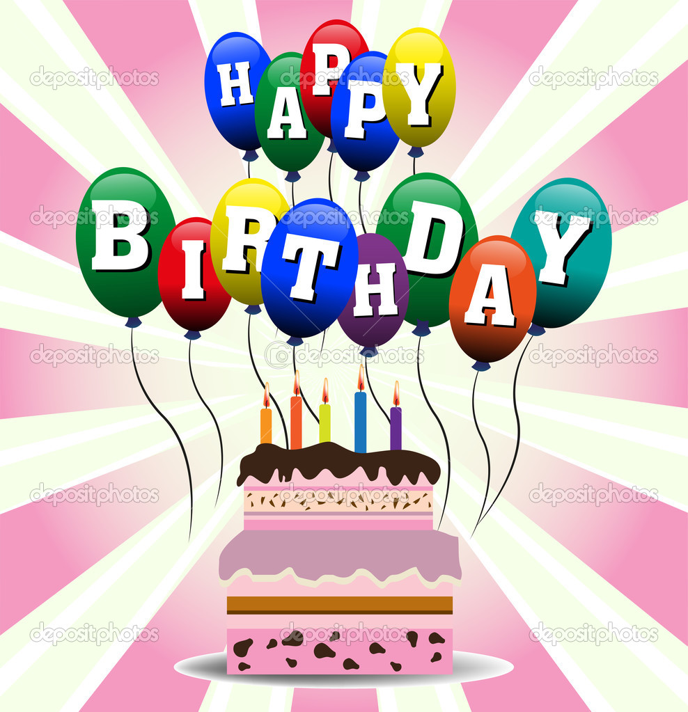 誕生日ケーキ ストックベクター C Oxlock