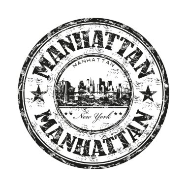 Manhattan grunge lastik damgası
