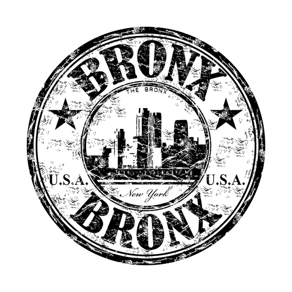 Bronx grunge lastik damgası — Stok Vektör