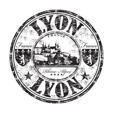 Lyon grunge lastik damgası