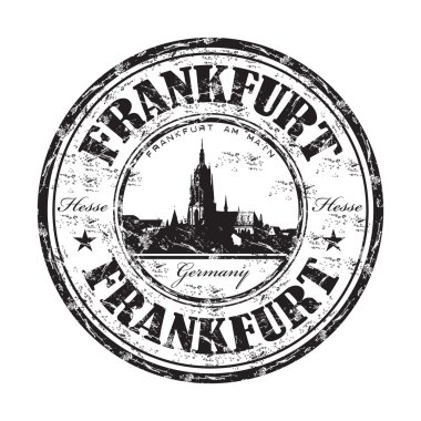 Frankfurt grunge lastik damgası