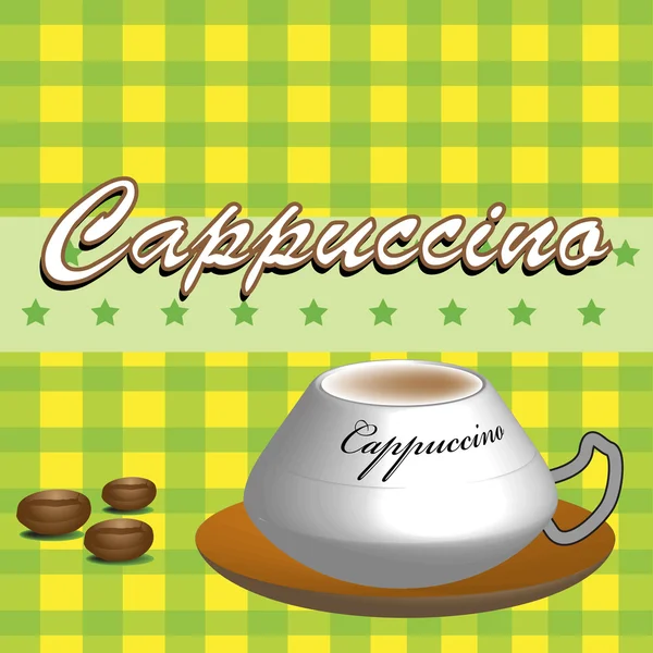 Cappuccino — Stock Vector