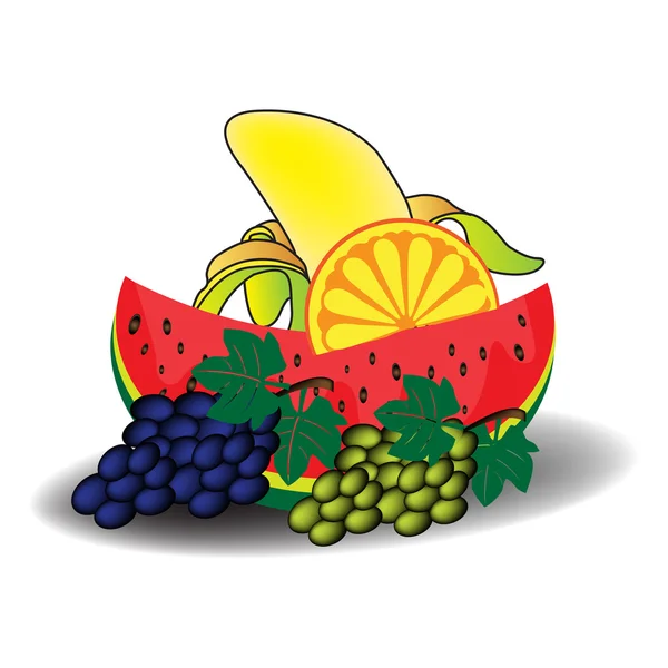 Frutas frescas — Archivo Imágenes Vectoriales