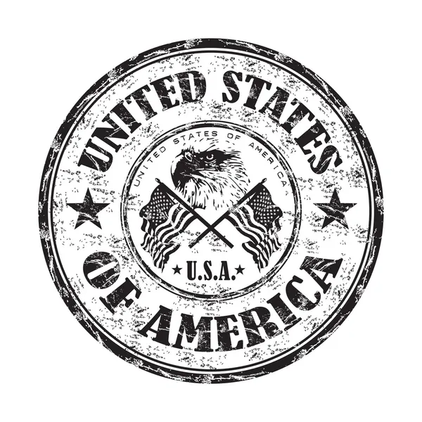 United States of America rubber stamp — Stock Vector