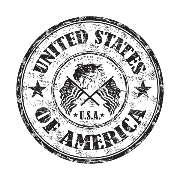 Ηνωμένες Πολιτείες της Αμερικής καουτσούκ σφραγίδα Royalty Free Εικονογραφήσεις Αρχείου