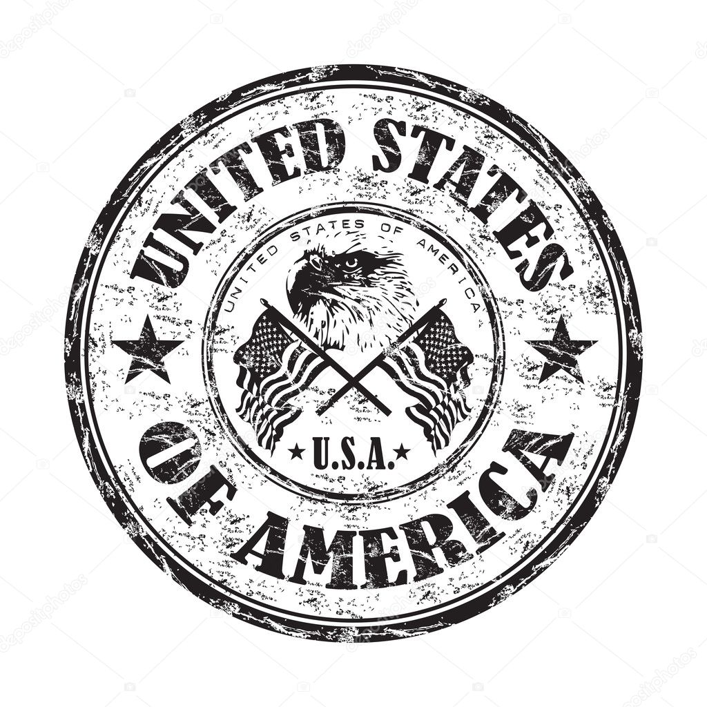 United States of America rubber stamp