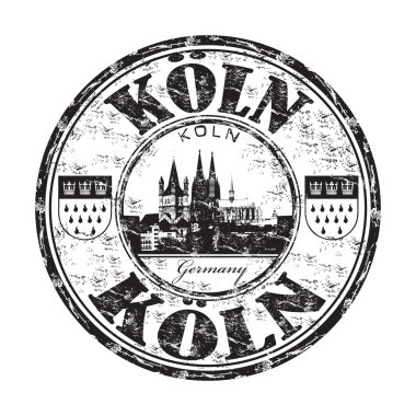 Köln grunge lastik damgası