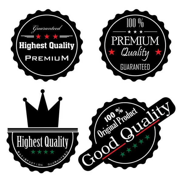 High quality labels — Stock Vector