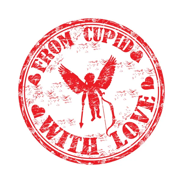 De Cupidon avec amour — Image vectorielle