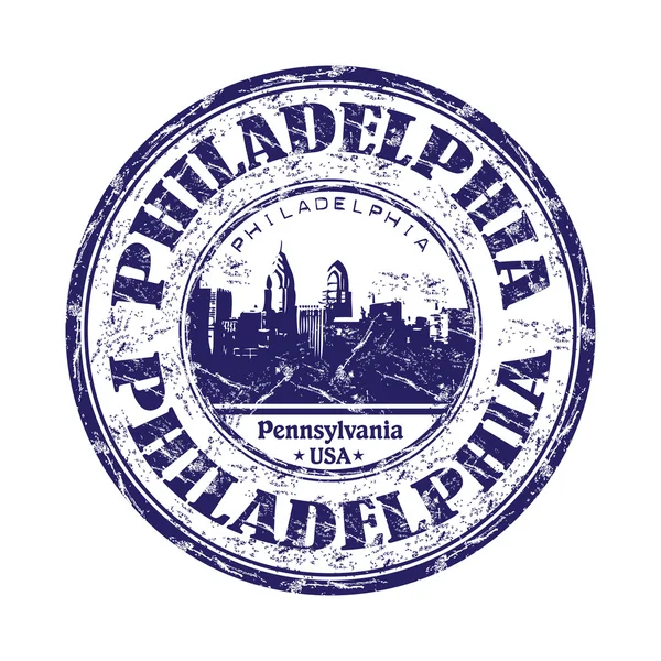 Philadelphia Grunge Stempel — Stockvektor