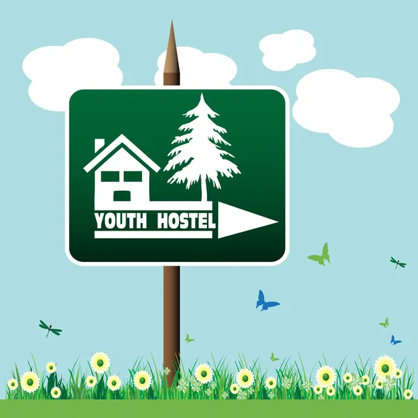 Youth hostel — Stock Vector