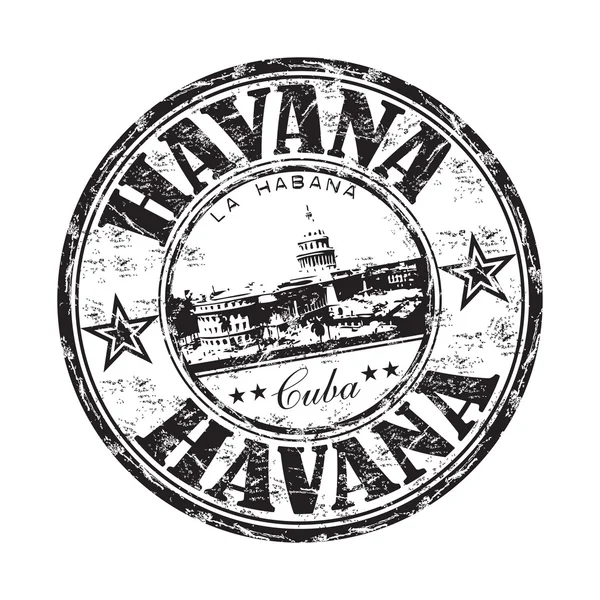 Гавана штамп гранж Стокова Ілюстрація