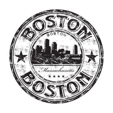 Boston grunge lastik damgası