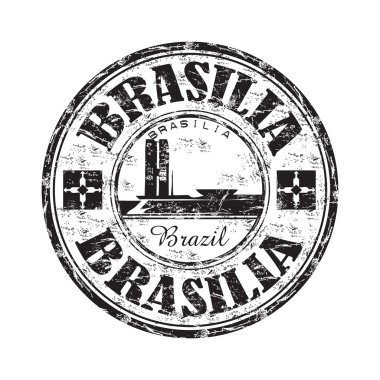 Brasilia grunge lastik damgası