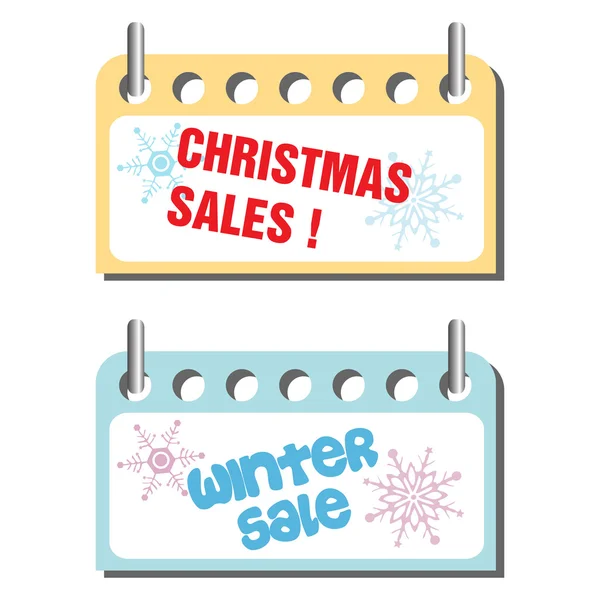 Winter sales — Stock Vector