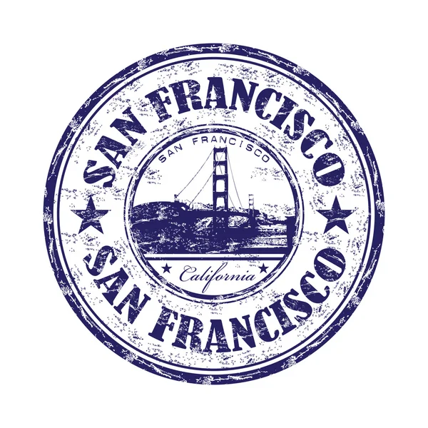 San Francisco grunge rubber stamp — Stock Vector