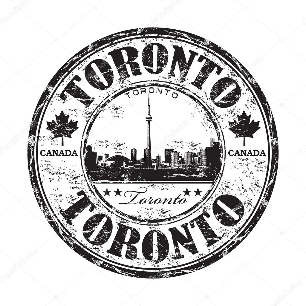 Toronto grunge rubber stamp