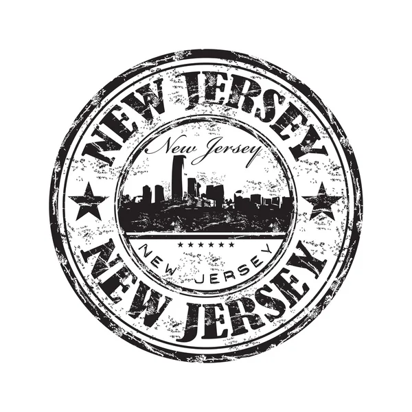 New jersey grunge Rubberstempel — Stockvector